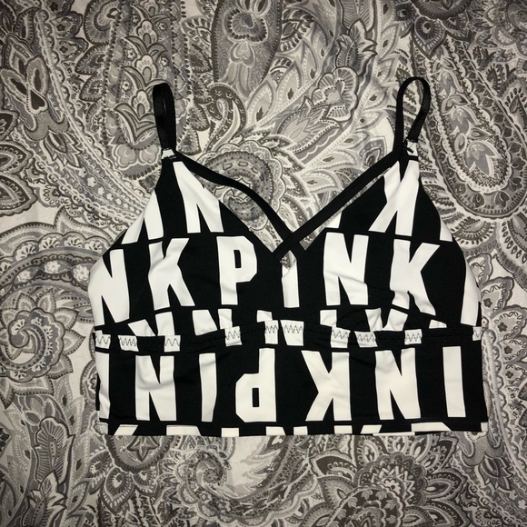 PINK black and white bralette - Picture 2 of 6